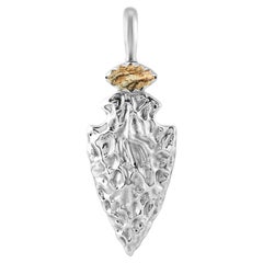 Pendentif en argent sterling A Silver Jaspe Casuse Arrowhead Enhancer