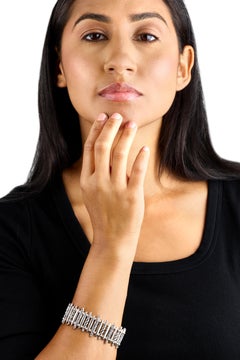 Pulsera magnética de cuentas de platillo de plata del oeste americano, tallas pequeña - grande