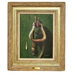 Pintura trampantojo estilo western americano de Don Hedin