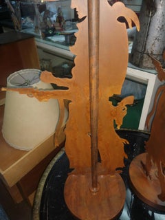 American Wild West Standoff Cowboy & Cowgirl Table Lamps