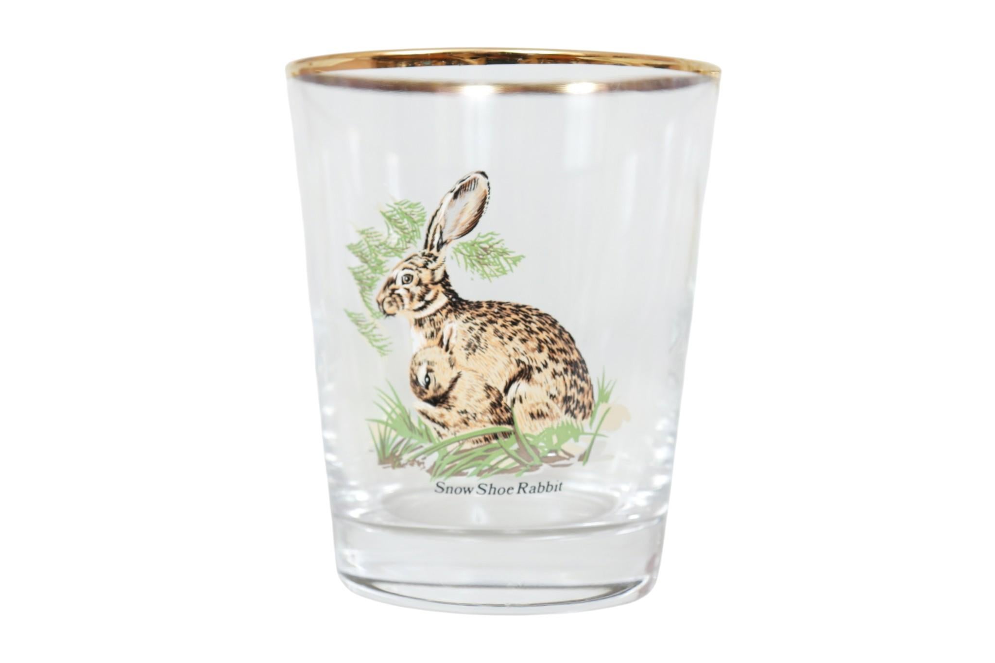 American Wildlife Glasbecher, 4er-Set (amerikanisch) im Angebot