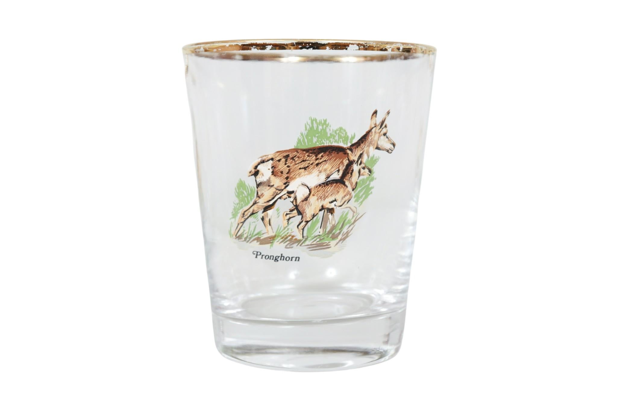 American Wildlife Glasbecher, 4er-Set im Zustand „Gut“ im Angebot in Bradenton, FL