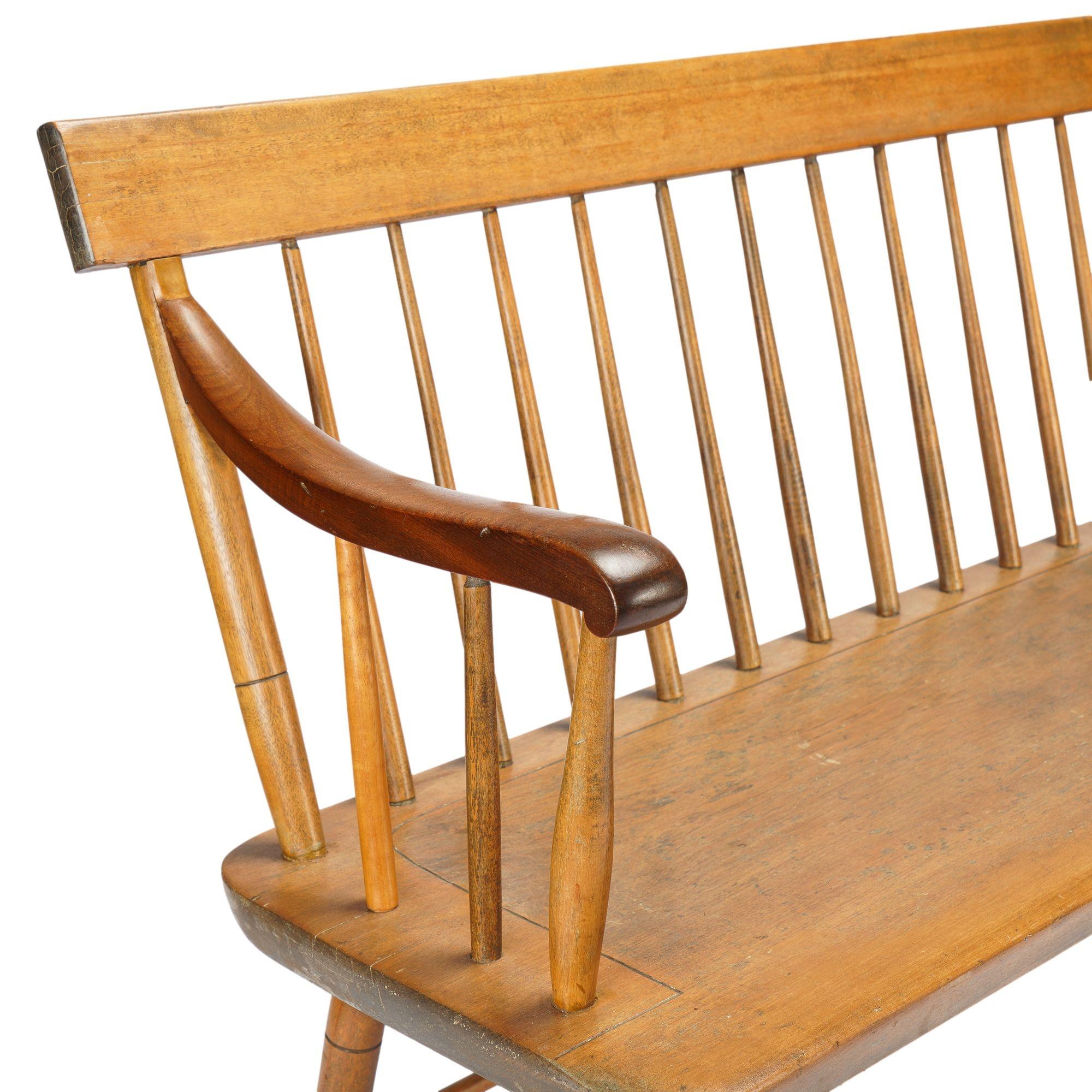 American Windsor bench, c. 1830 For Sale 3