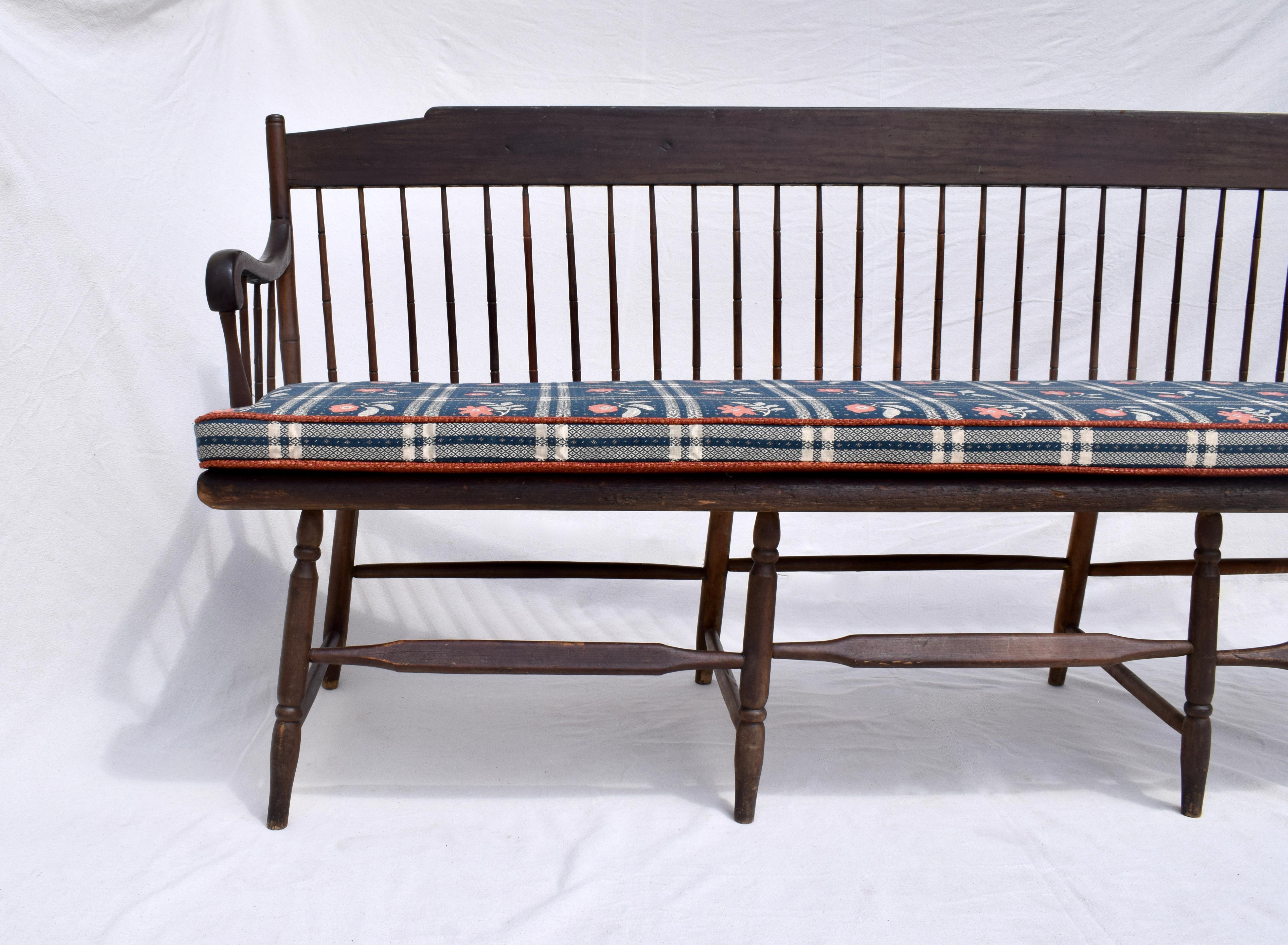 American Windsor Bench Early 19th C. 6