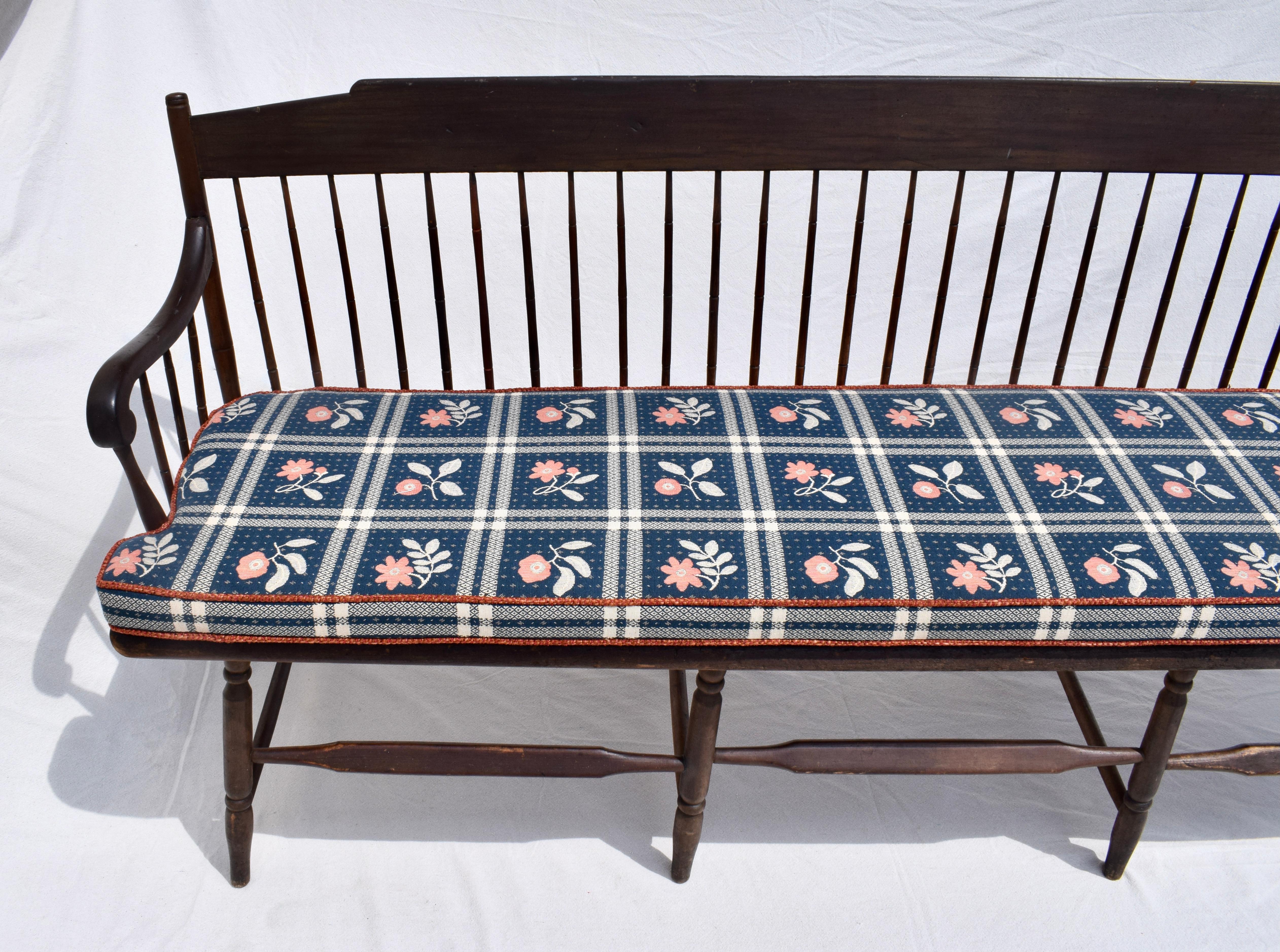 American Classical American Windsor Bench Early 19th C.