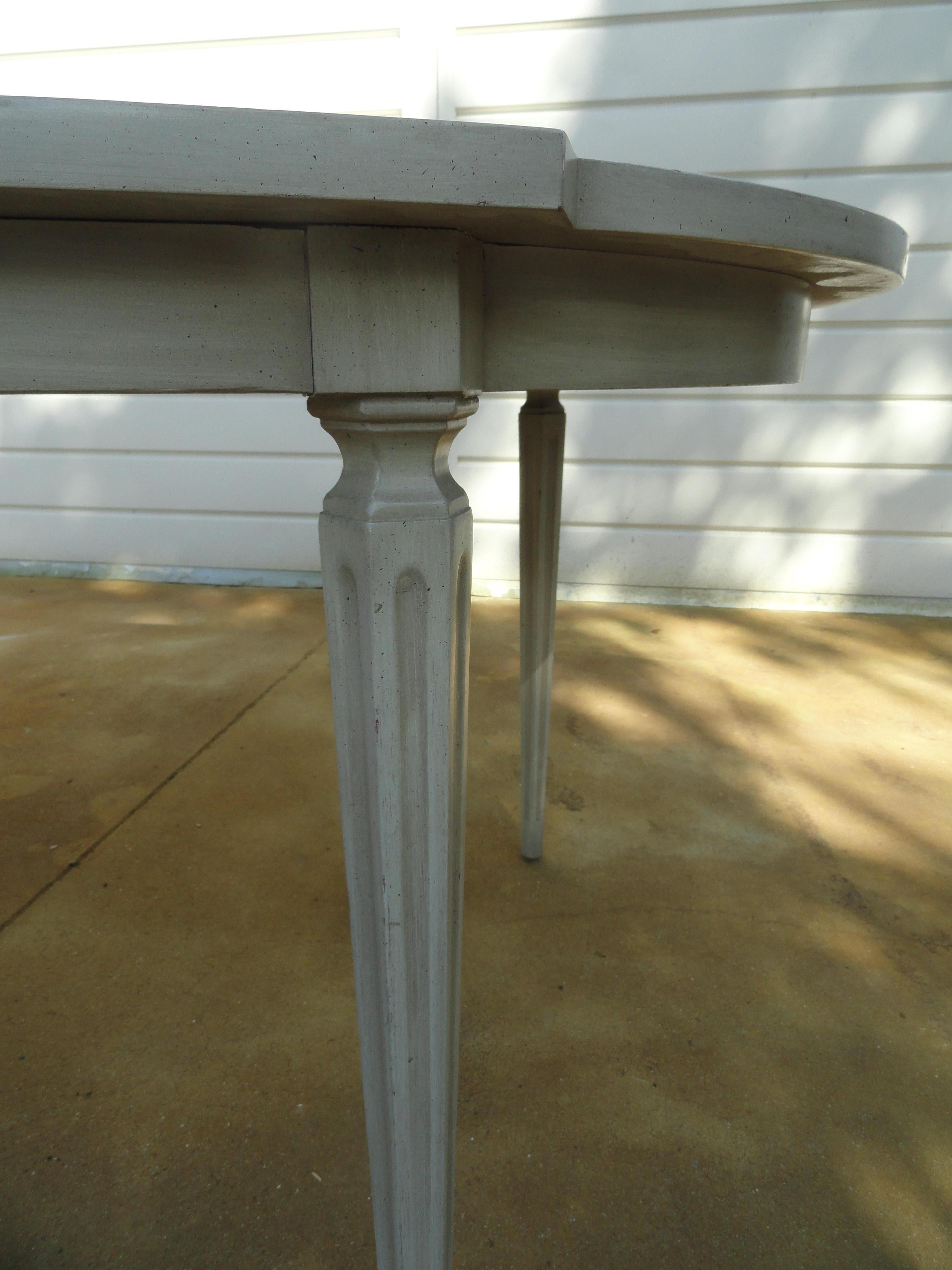 Late 20th Century American Wood Painted Dining Table For Sale