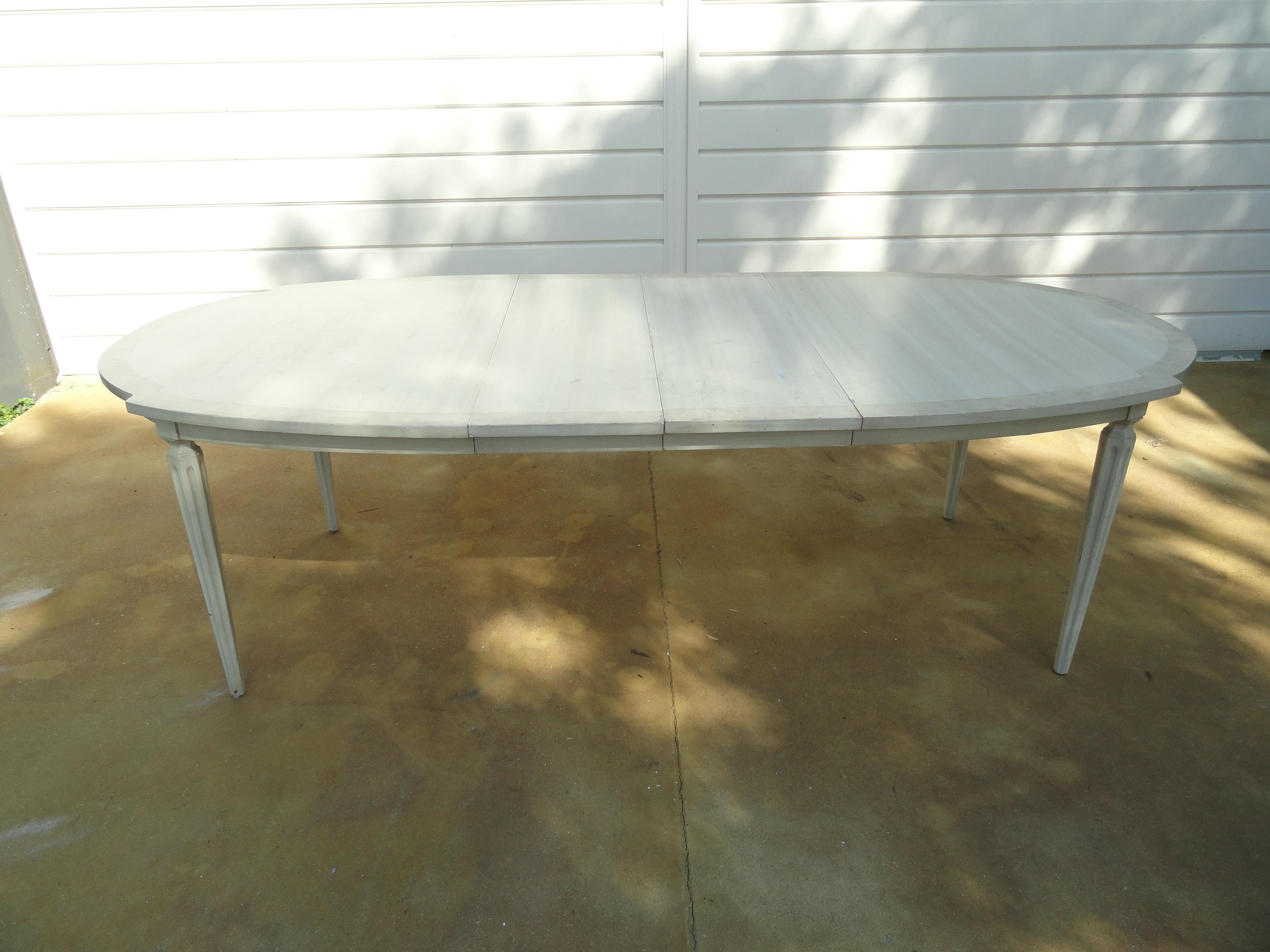 American Wood Painted Dining Table For Sale 2