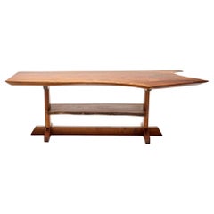 American Woodworker Two Level Walnut Table from USA