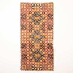 American Wool Applique Penny Rug, Late 19th / Early 20th C