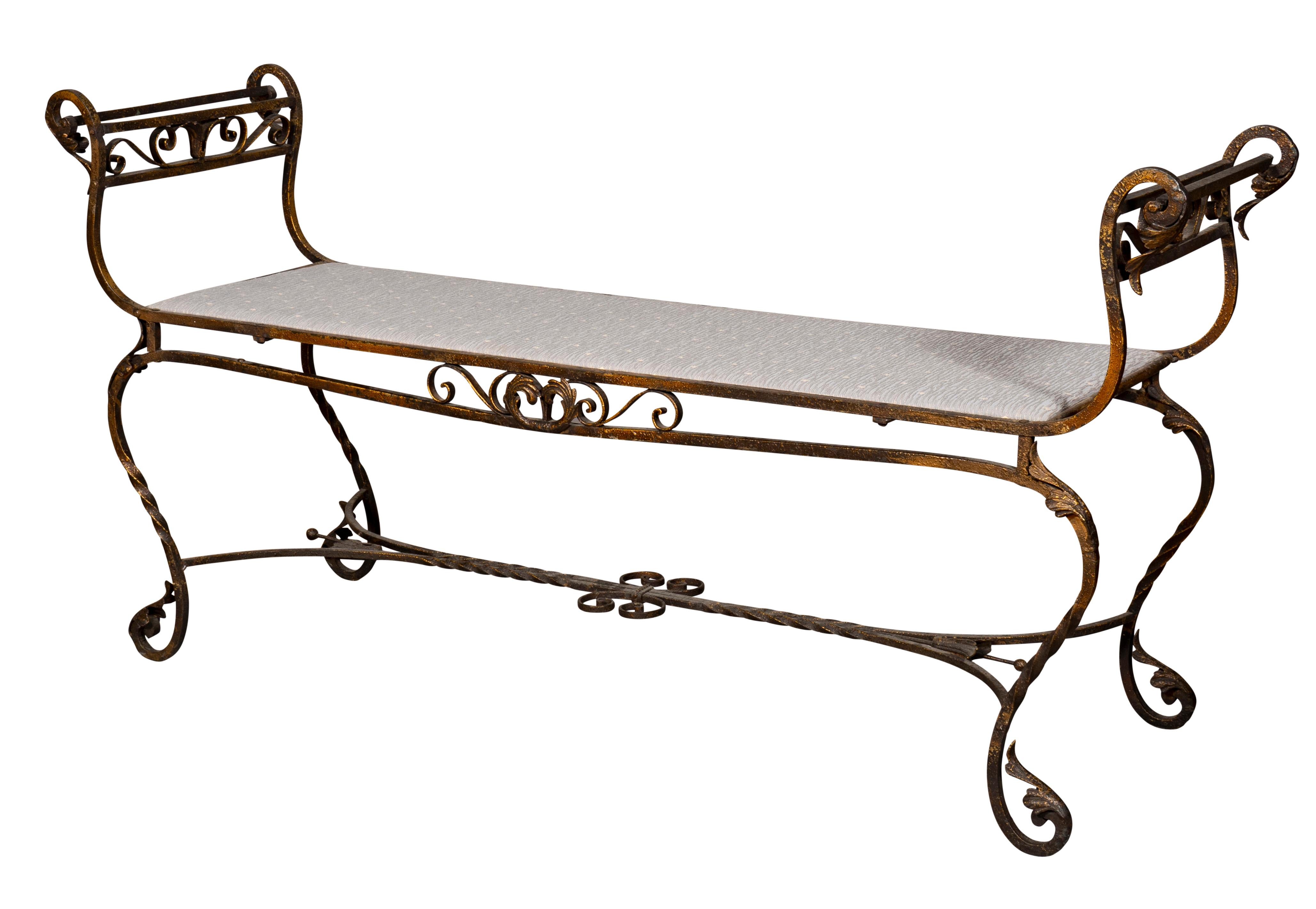 wrought iron bench for sale