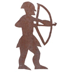 Americana Folk Art Sheet Iron Archer Weathervane