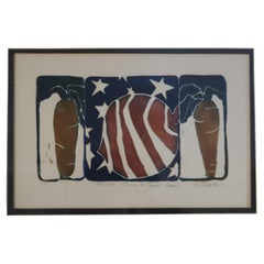 Vintage Americana Lithograph by D. Wieditz