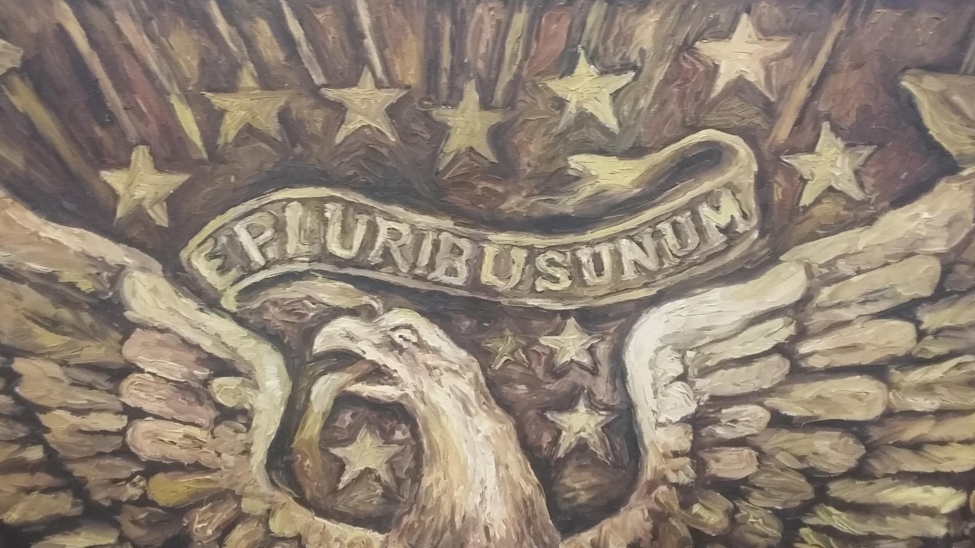 Americana Malerei Weißkopfseeadler im Zustand „Gut“ im Angebot in Stamford, CT