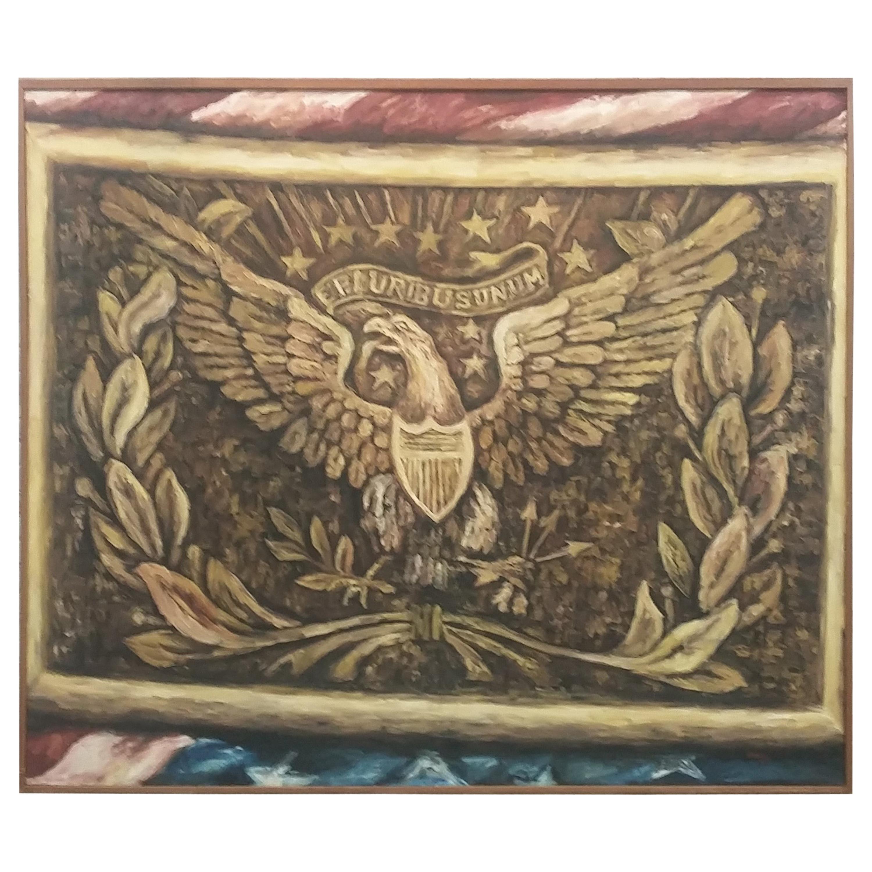 Americana Painting Bald Eagle For Sale