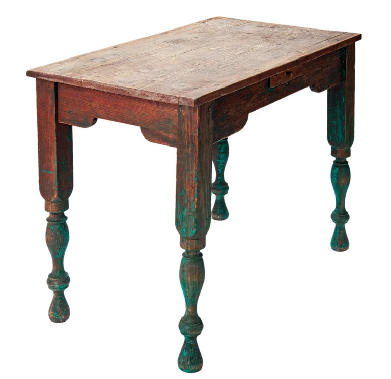 Americana Rustic Primitive Pine Desk/Table at 1stDibs