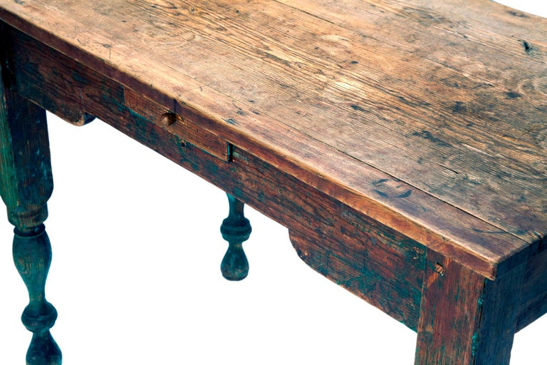 Americana Rustic Primitive Pine Desk/Table at 1stDibs