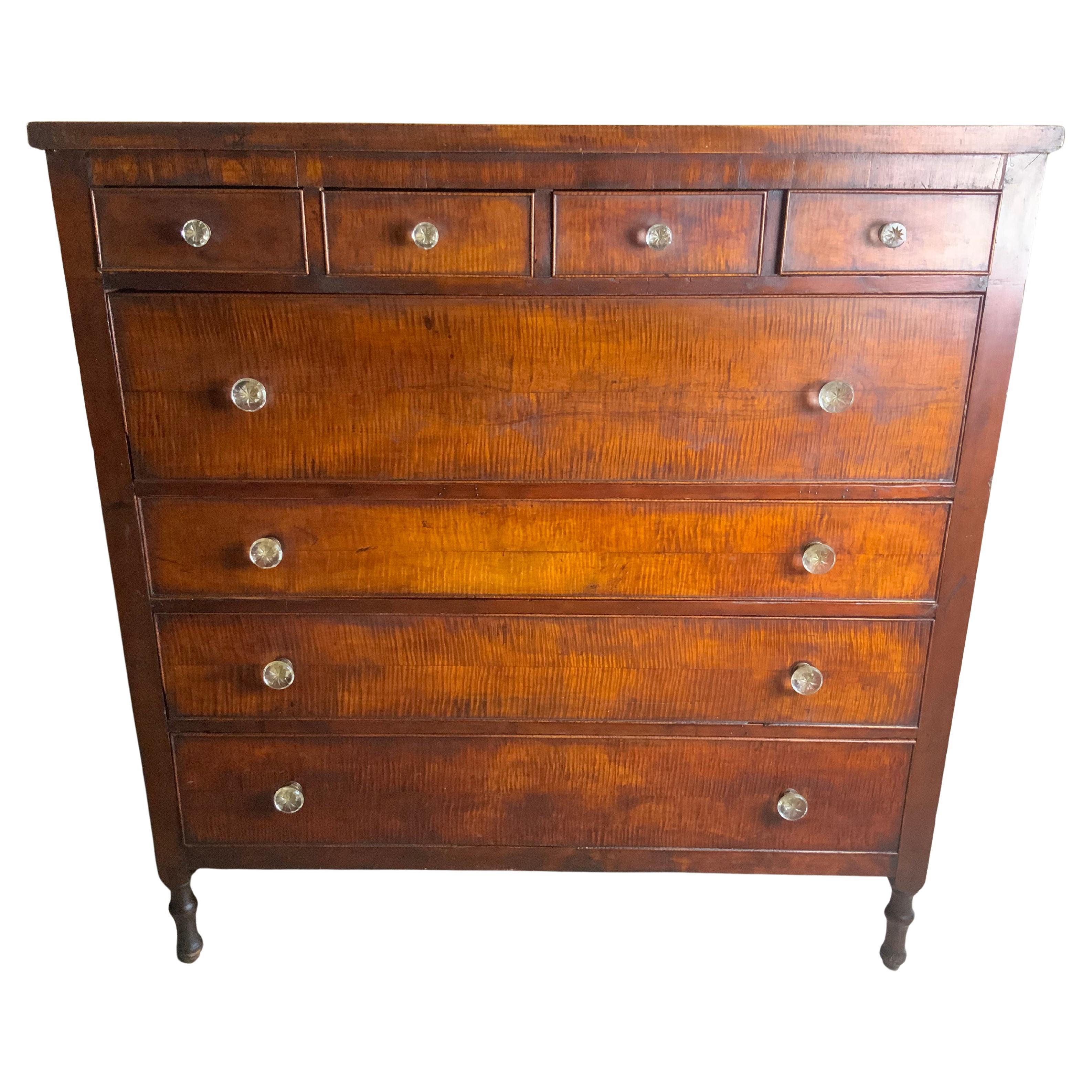 American Curly Maple Sheraton Chest