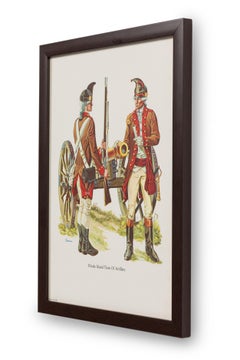 Americanl Framed Print of Two Soldiers Near A Cannon