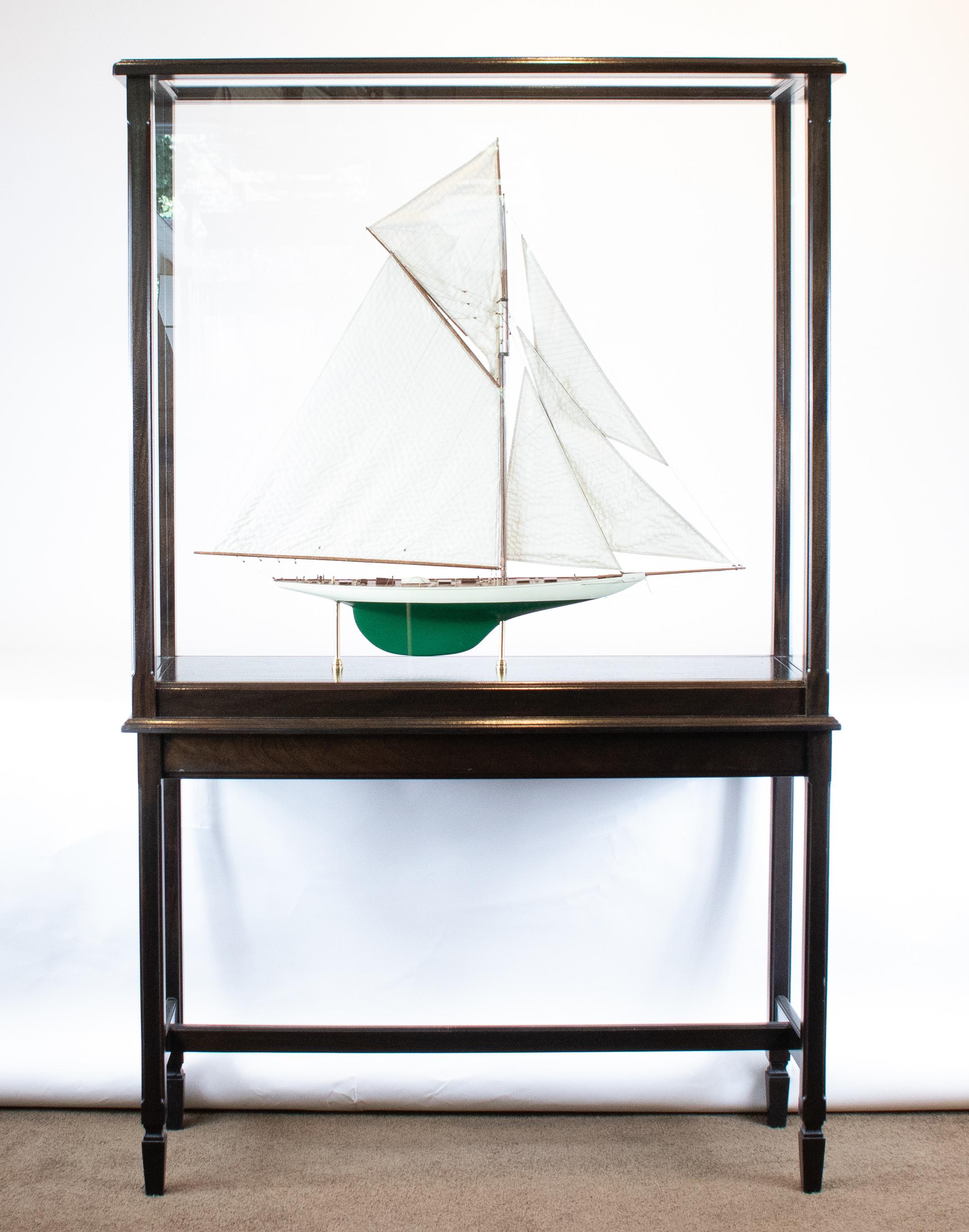 Model of the America's Cup yacht 