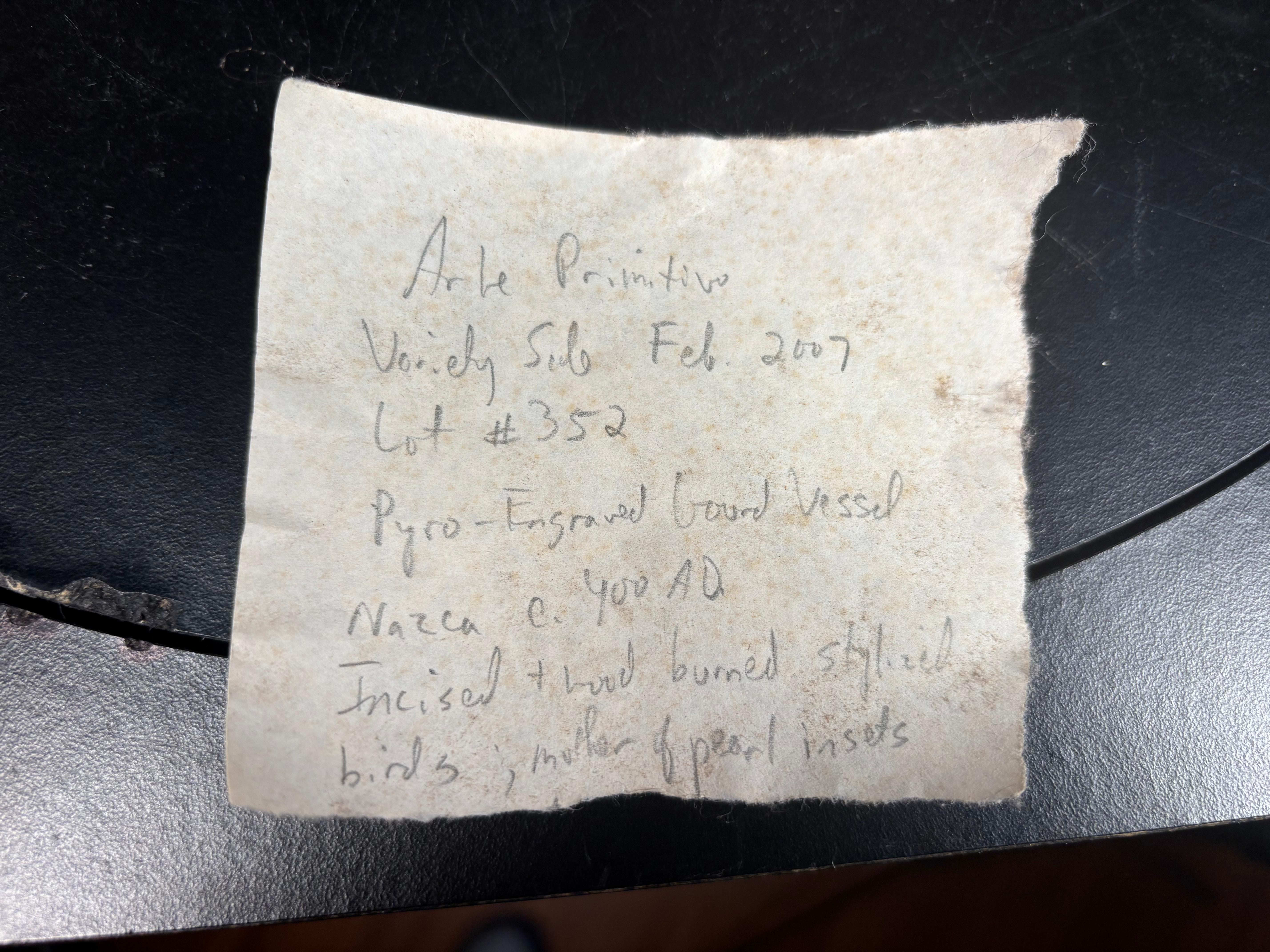 Le plus ancien récipient à pyrogravure connu des Amériques, 400 ans après J.-C. en vente 4