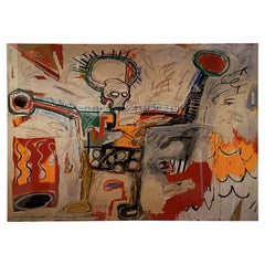 Americn Abstract Expressionist Lithograph, "Untitled Xll" Jean Michel Basquiat