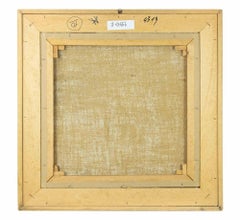 Woman and the Car - Oil Paint by Americo Mazzotta - Late 20th Century