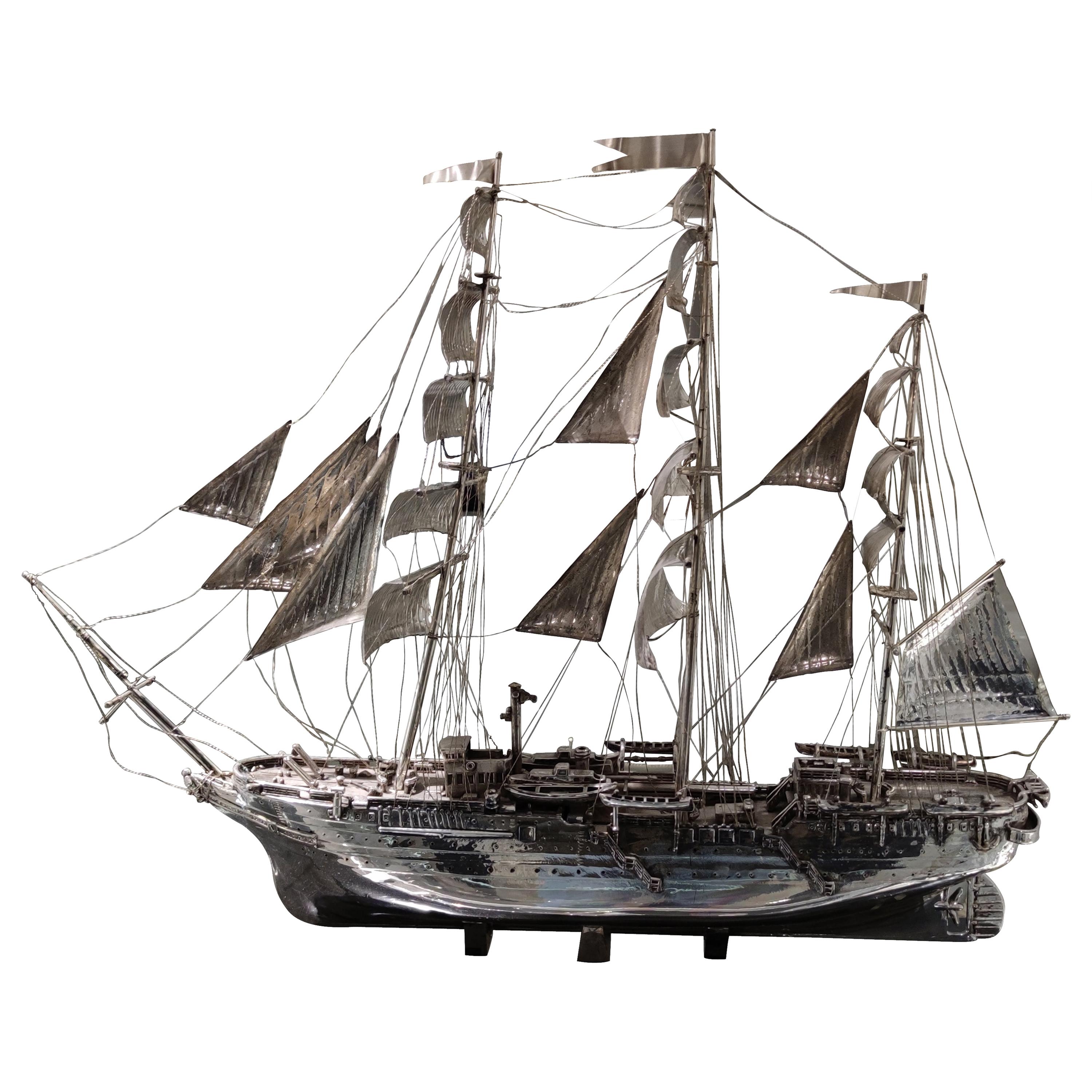 Amerigo Vespucci Sailing Ship 925 Silver