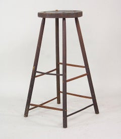 American Primitive Windsor Stool Circa 1830's