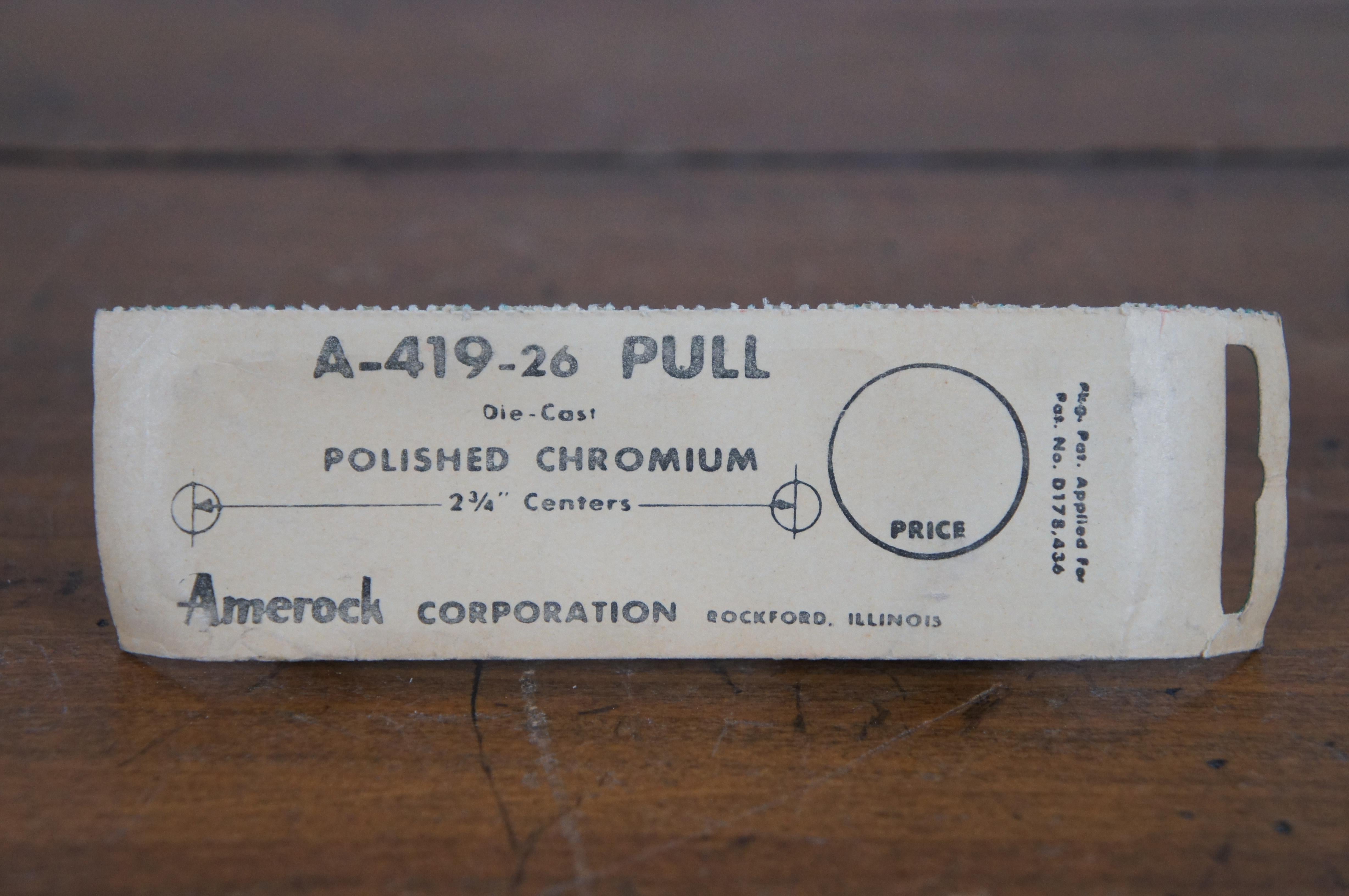 Amerock A-419-26 Moderne gewölbte Schubladengriffe aus poliertem Chrom im Angebot 6