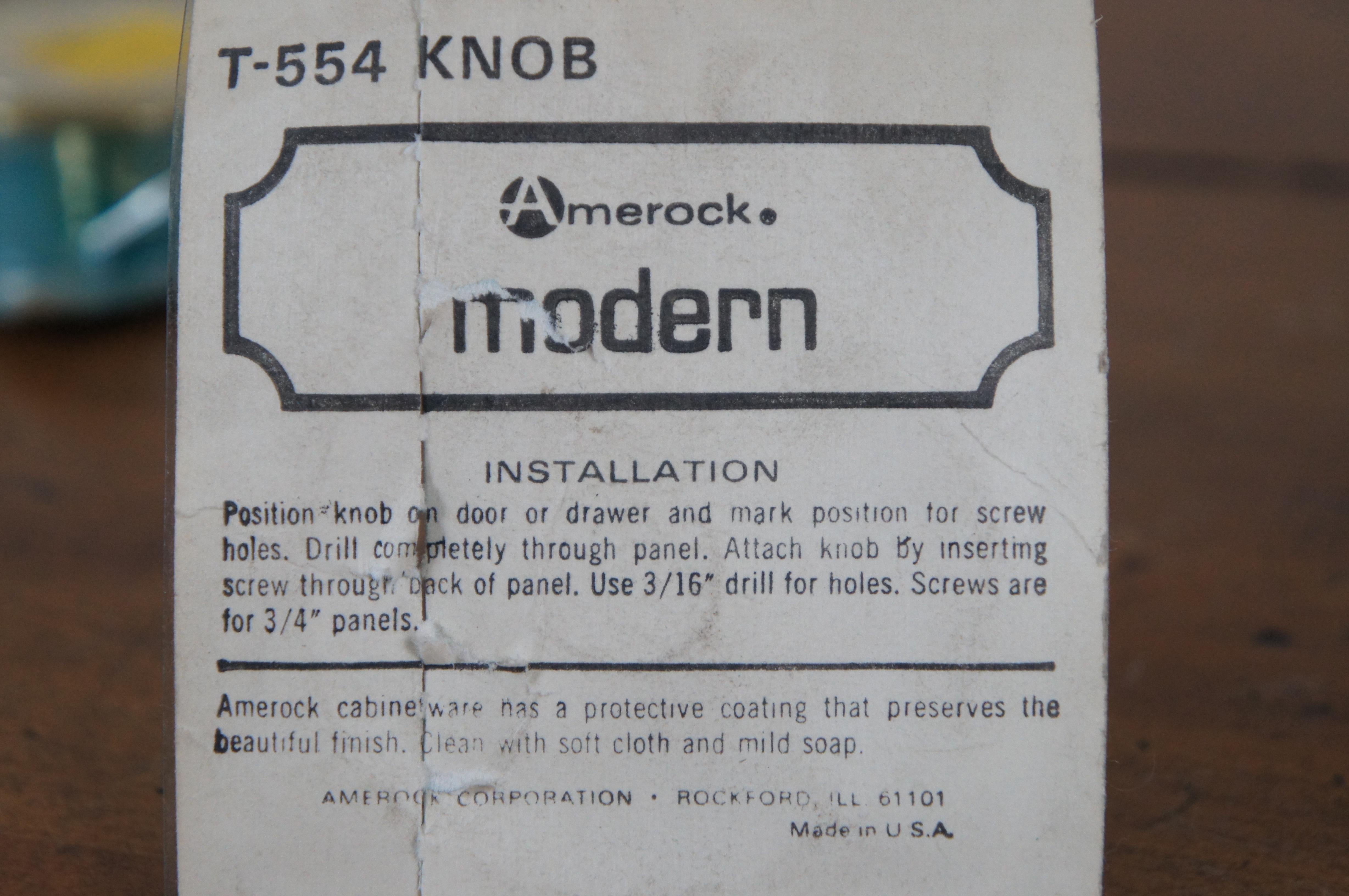 Amerock T-554-3, laiton poli, poignée de tiroir à bouton moderne en vente 6