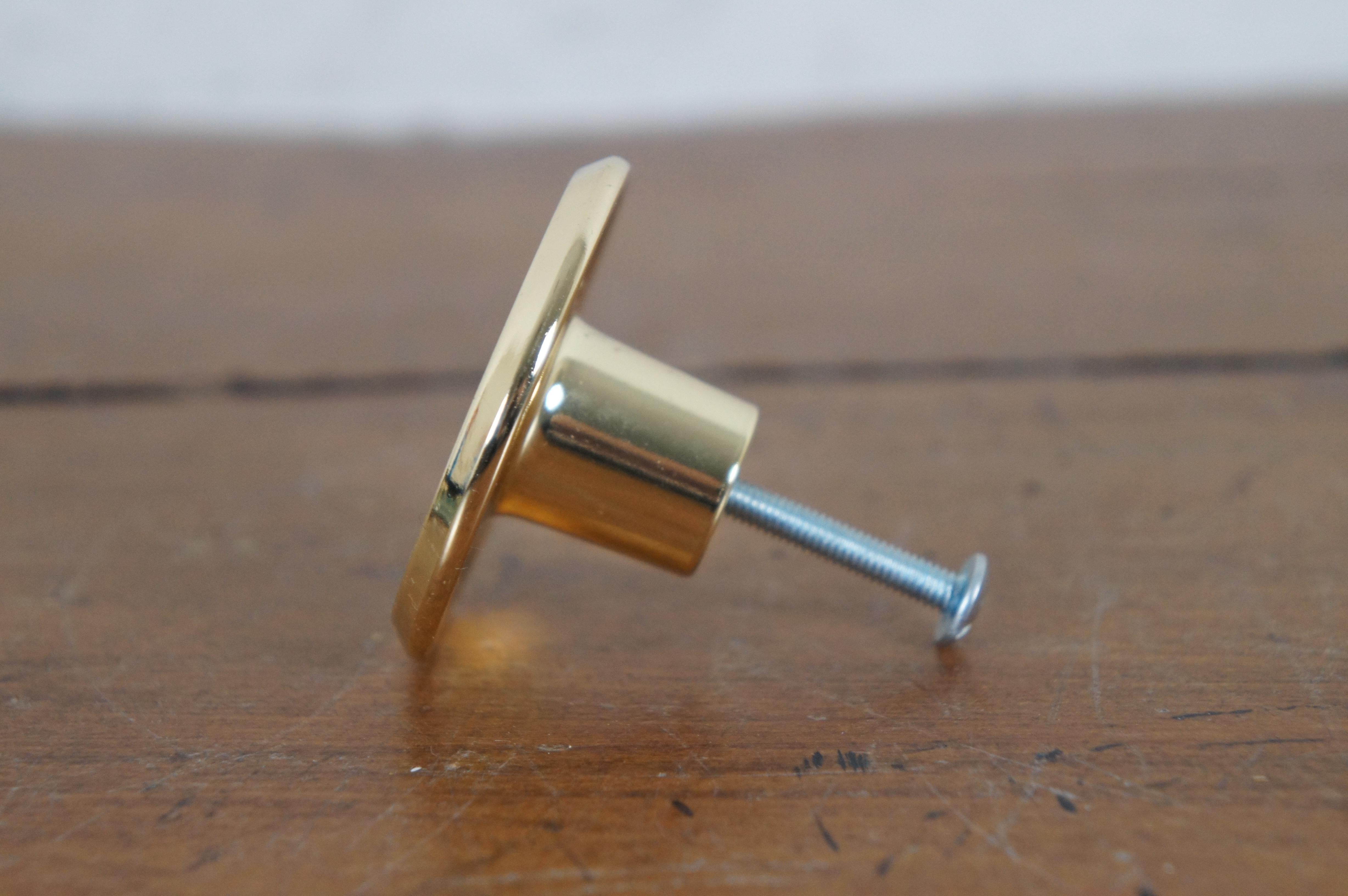 Amerock T-554-3 Polished Brass Modern Knob Drawer Pull In Good Condition For Sale In Dayton, OH
