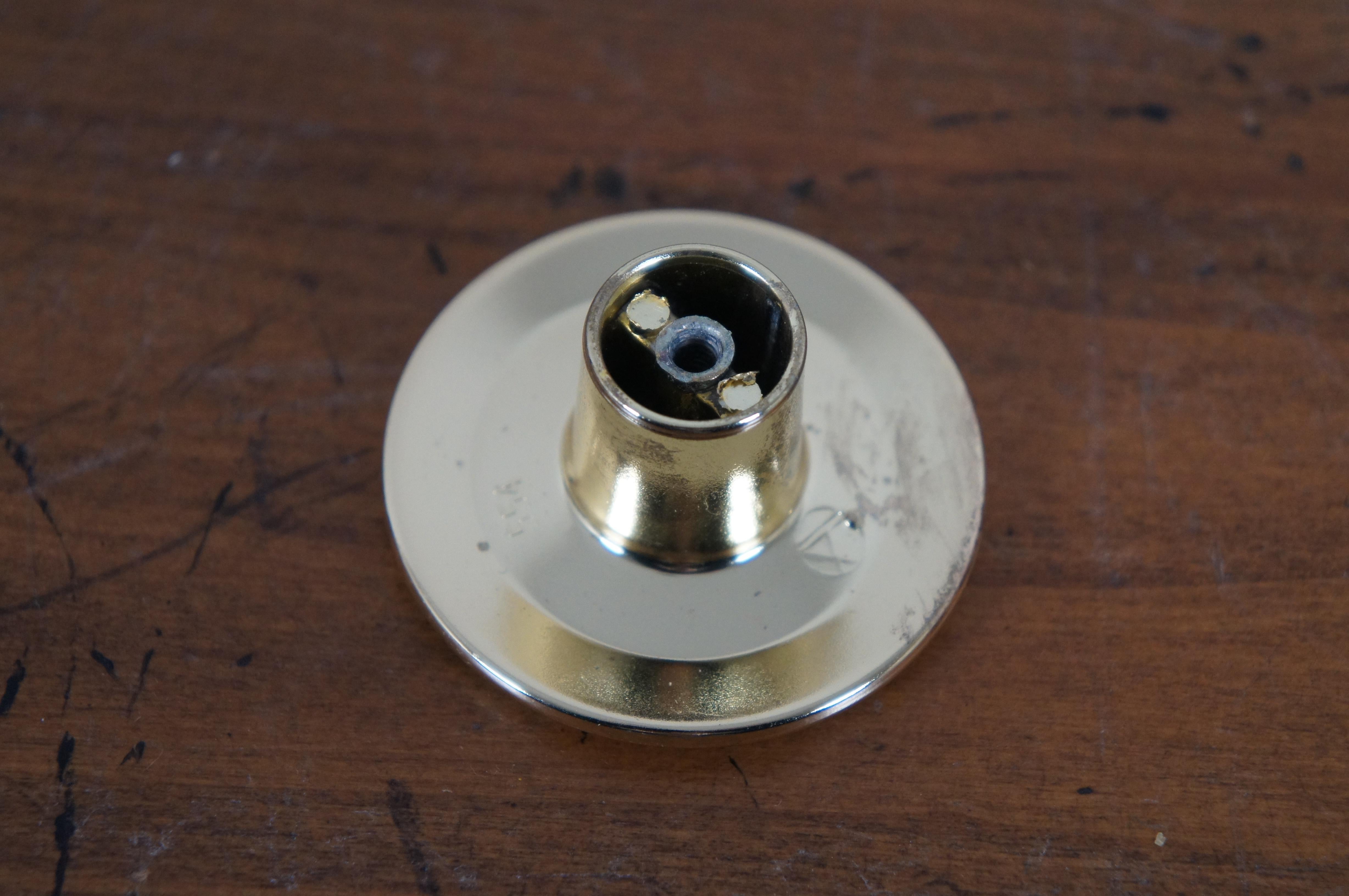 Metal Amerock T-554-3 Polished Brass Modern Knob Drawer Pull For Sale