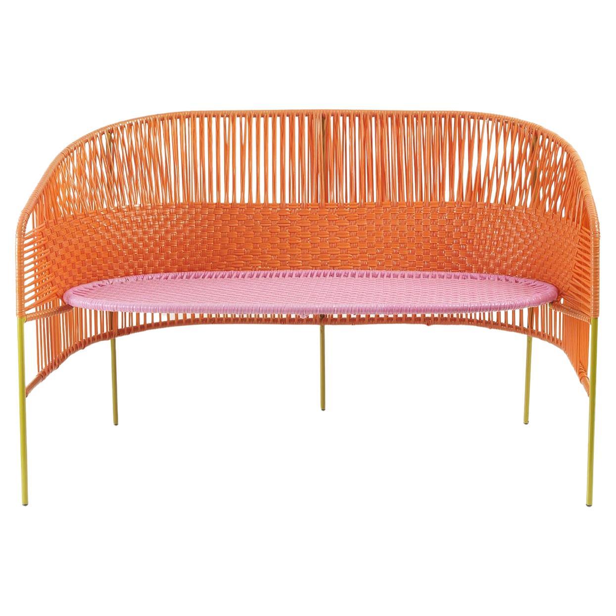 Ames Caribe 2 Seater Outdoor Bench by Sebastian Herkner For Sale