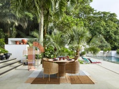 Table de salle à manger Ames Caribe Natural Indoor par Sebastian Herkner
