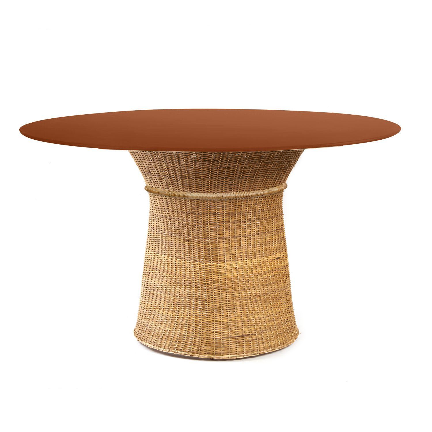 Contemporary Ames Caribe Natural Dining Indoor Table by Sebastian Herkner For Sale