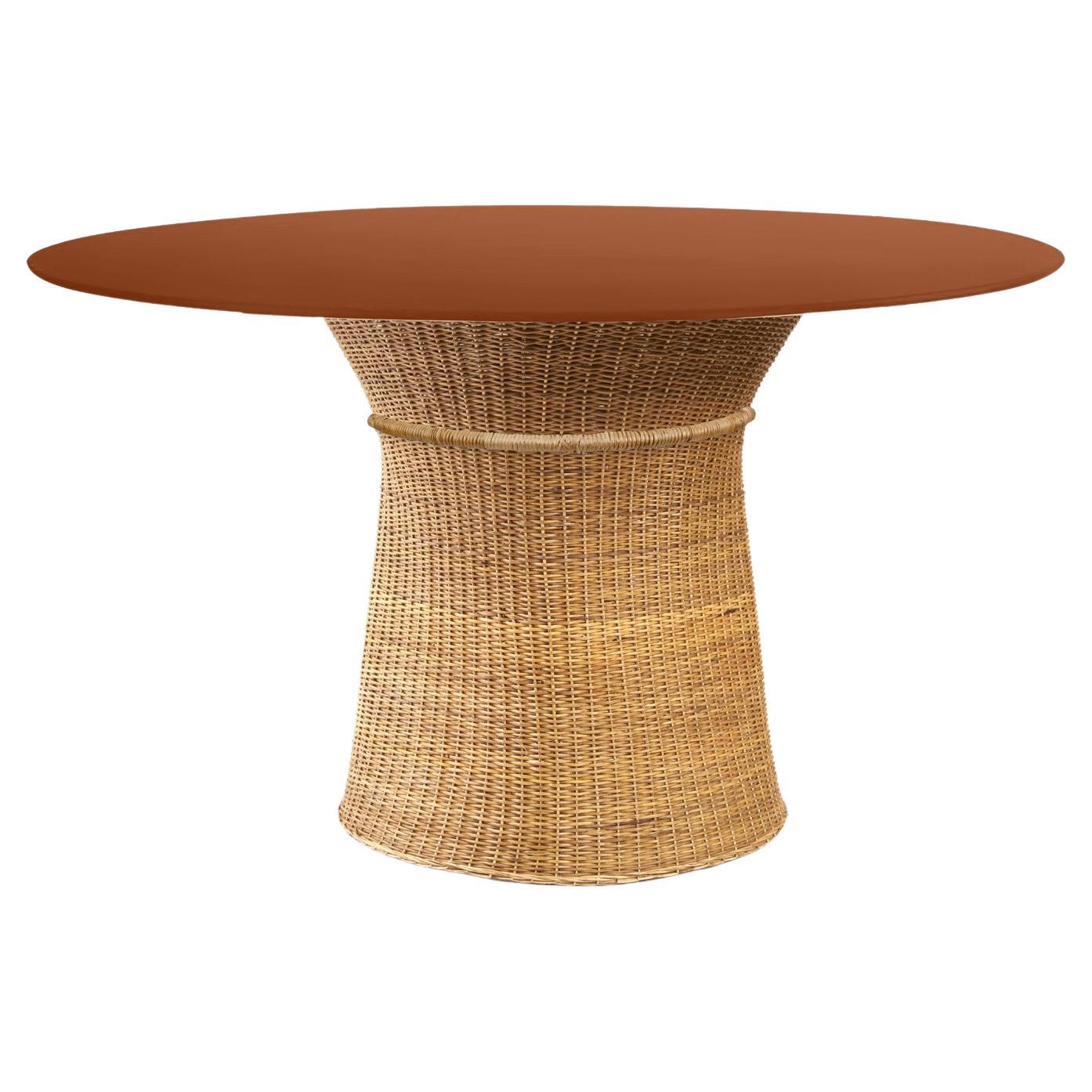 Ames Caribe Natural Dining Indoor Table by Sebastian Herkner For Sale