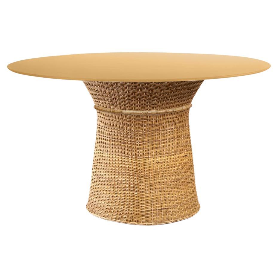 Ames Caribe Nautral Dining Table by Sebastian Herkner in STOCK For Sale
