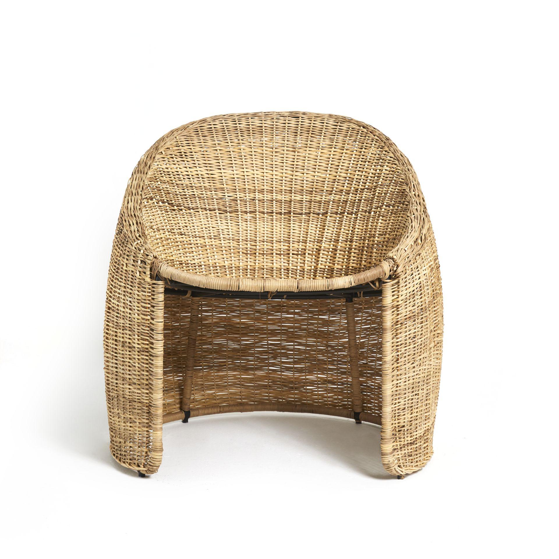 Contemporary Ames Cartagenas Natural Indoor or Outdoor Lounge Chair by Sebastian Herkner  For Sale
