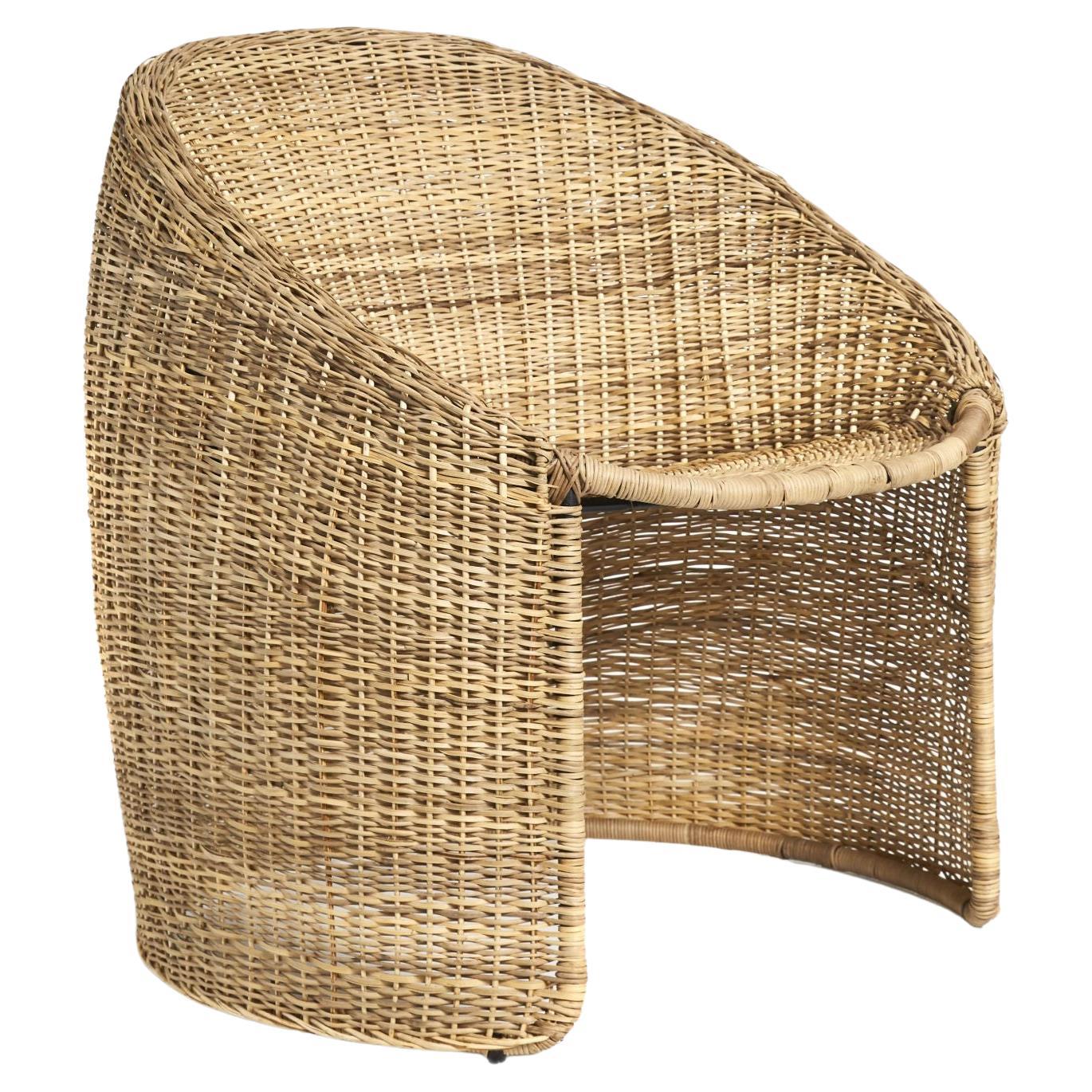 Ames Cartagenas Natural Indoor or Outdoor Lounge Chair by Sebastian Herkner  For Sale