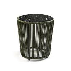 Mesa auxiliar Ames Cartagenas Verde Oliva y Mármol de Sebastian Herkner en STOCK