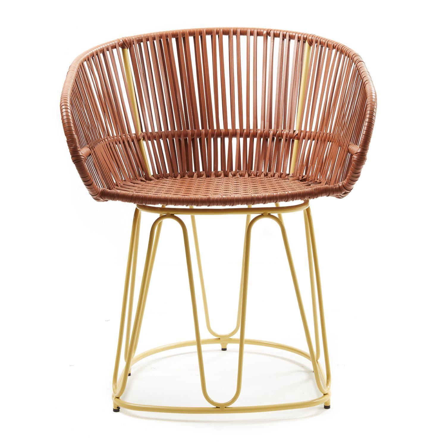 Ames Circo Indoor or Outdoor Dining Leather Chair by Sebastian Herkner In New Condition In New York, NY