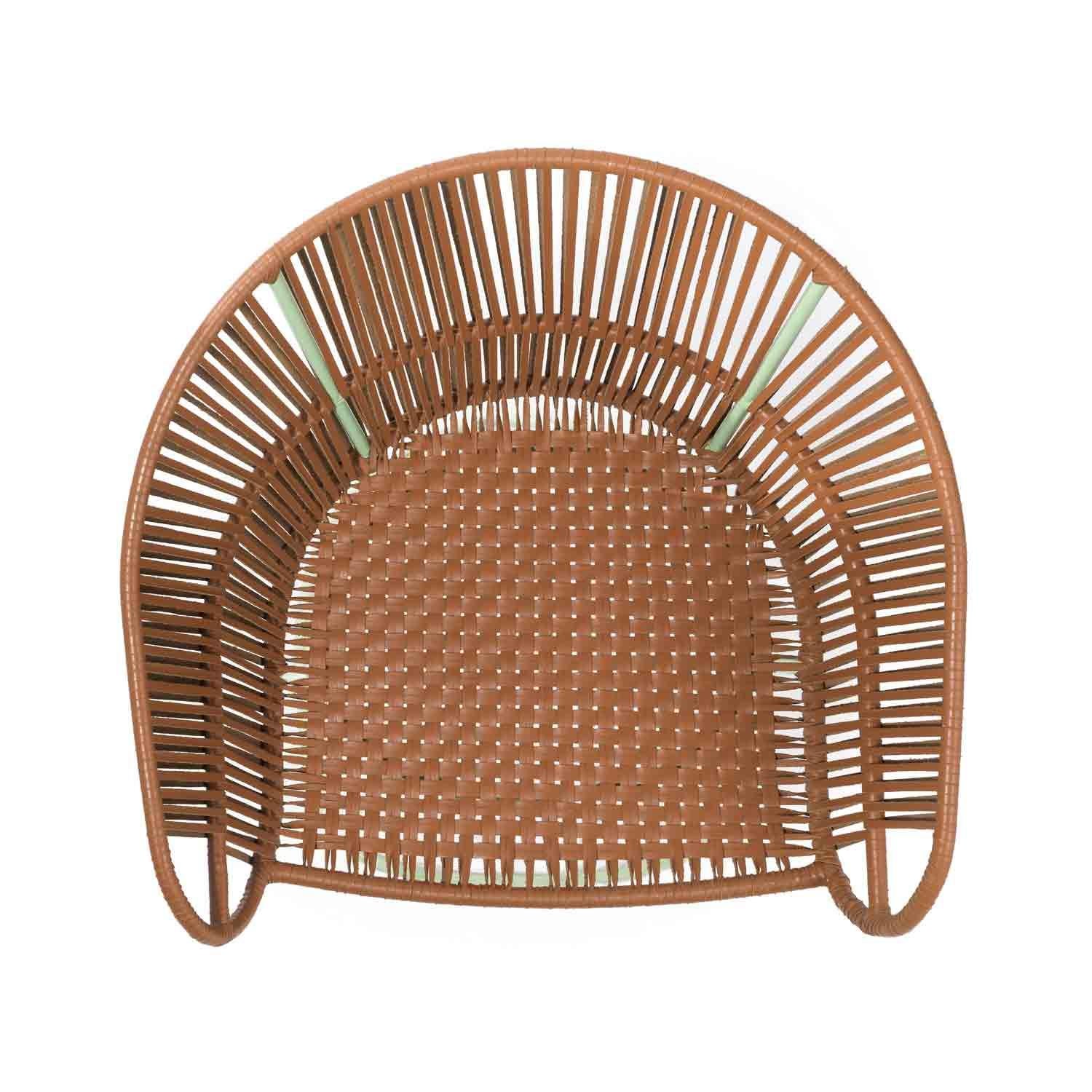 Aluminum Ames Circo Indoor or Outdoor Dining Leather Chair by Sebastian Herkner