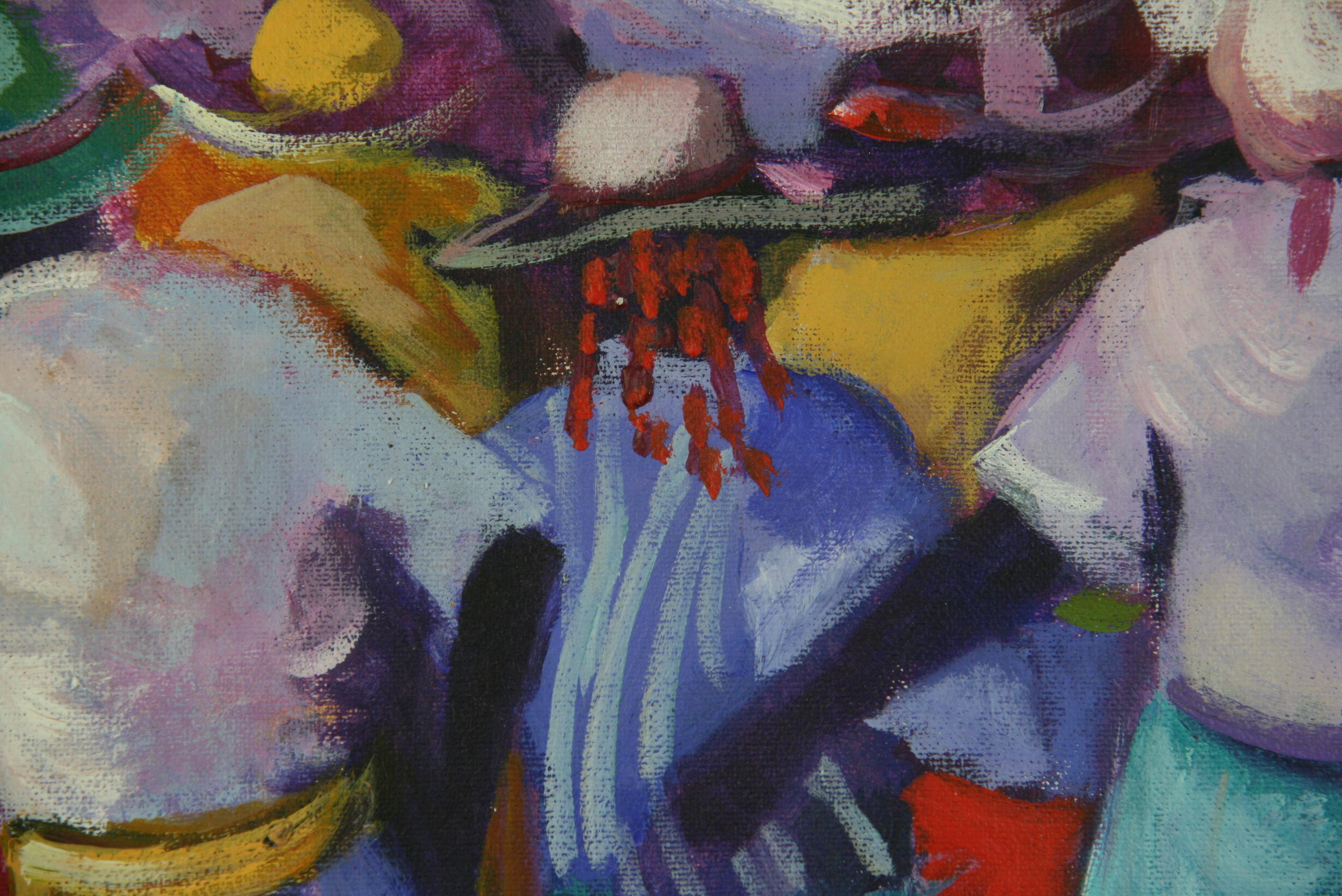 5-3188a  Oil on artist board 
Set in a vintage wood frame