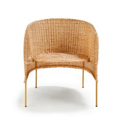 Ames Set of Two CARIBE NATURAL Lounge Chairs by Sebastian Herkner in STOCK