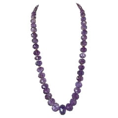 Amethyst-Halskette aus 14 Karat Gold mit 26 Zoll Native American Indian Joyce Starwalker