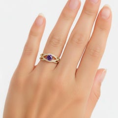 Amethyst 14k Gold Verlobungsring