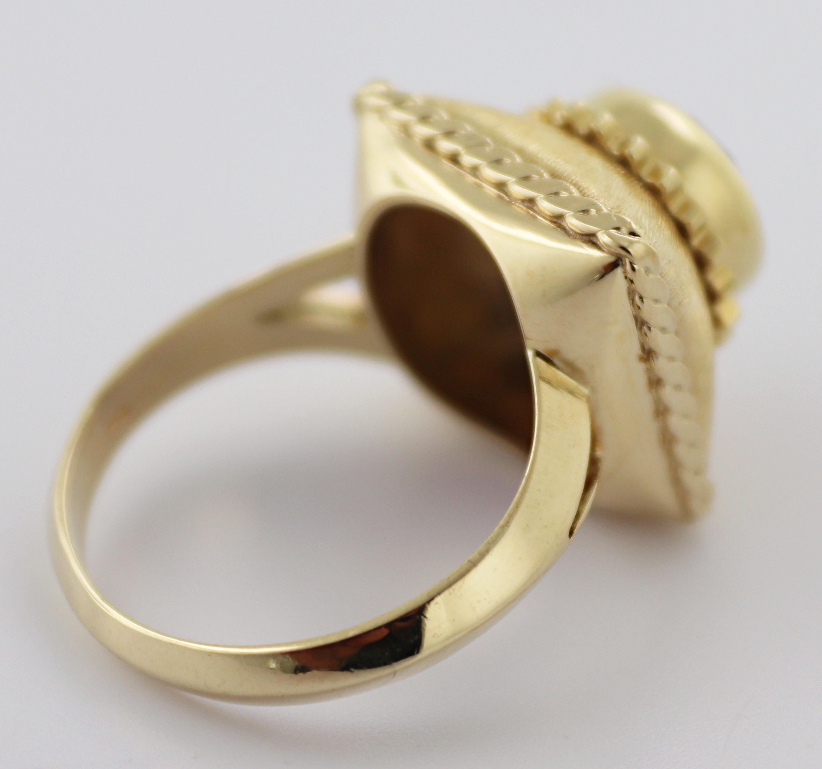 Amethyst 14k Yellow Gold Ring For Sale 1