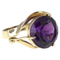 Amethyst, 14K Yellow Gold Ring