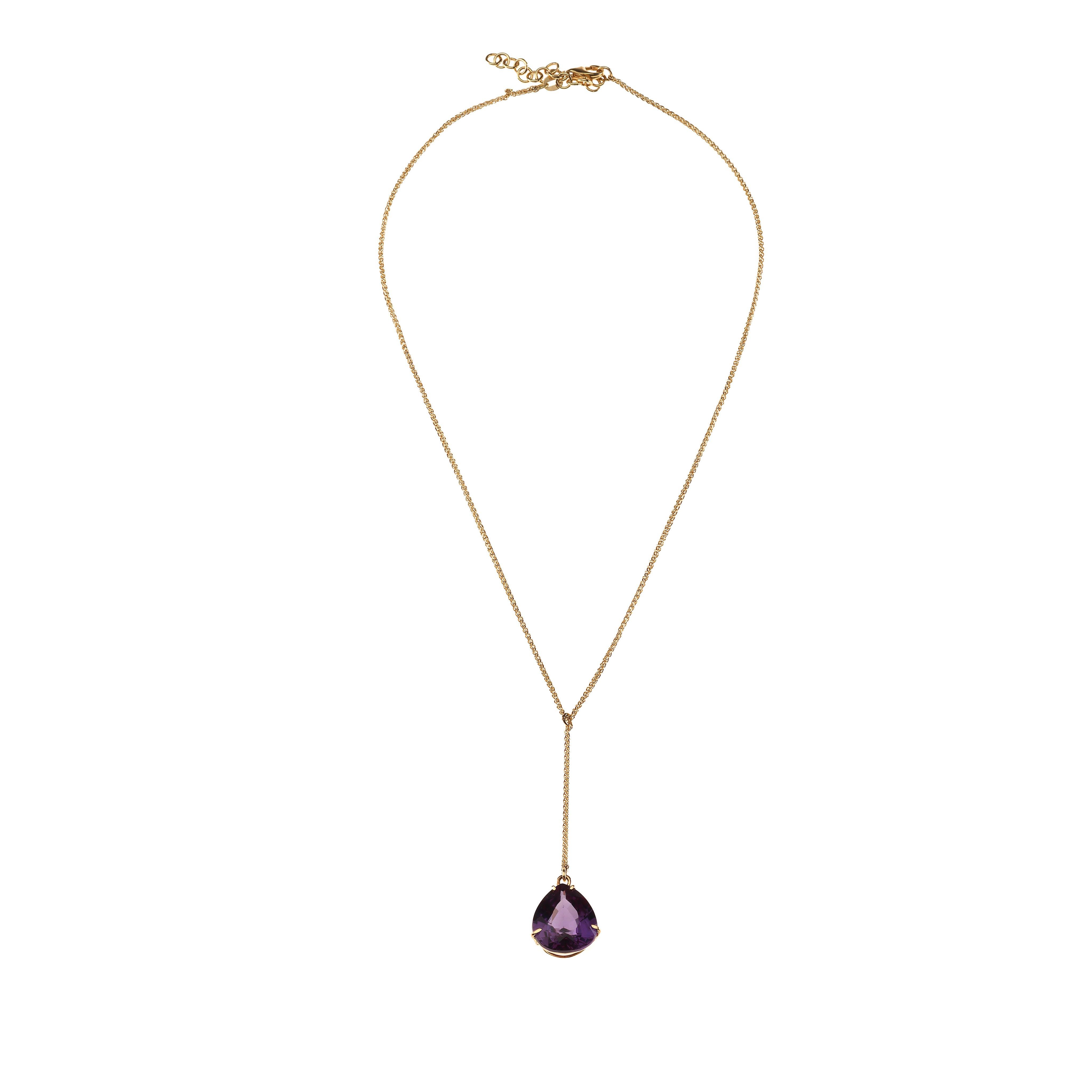 Amethyst 18k gold necklace gr 10,40 all made by hand.
All Giulia Colussi jewelry is new and has never been previously owned or worn. Each item will arrive at your door beautifully gift wrapped in our boxes, put inside an elegant pouch or jewel