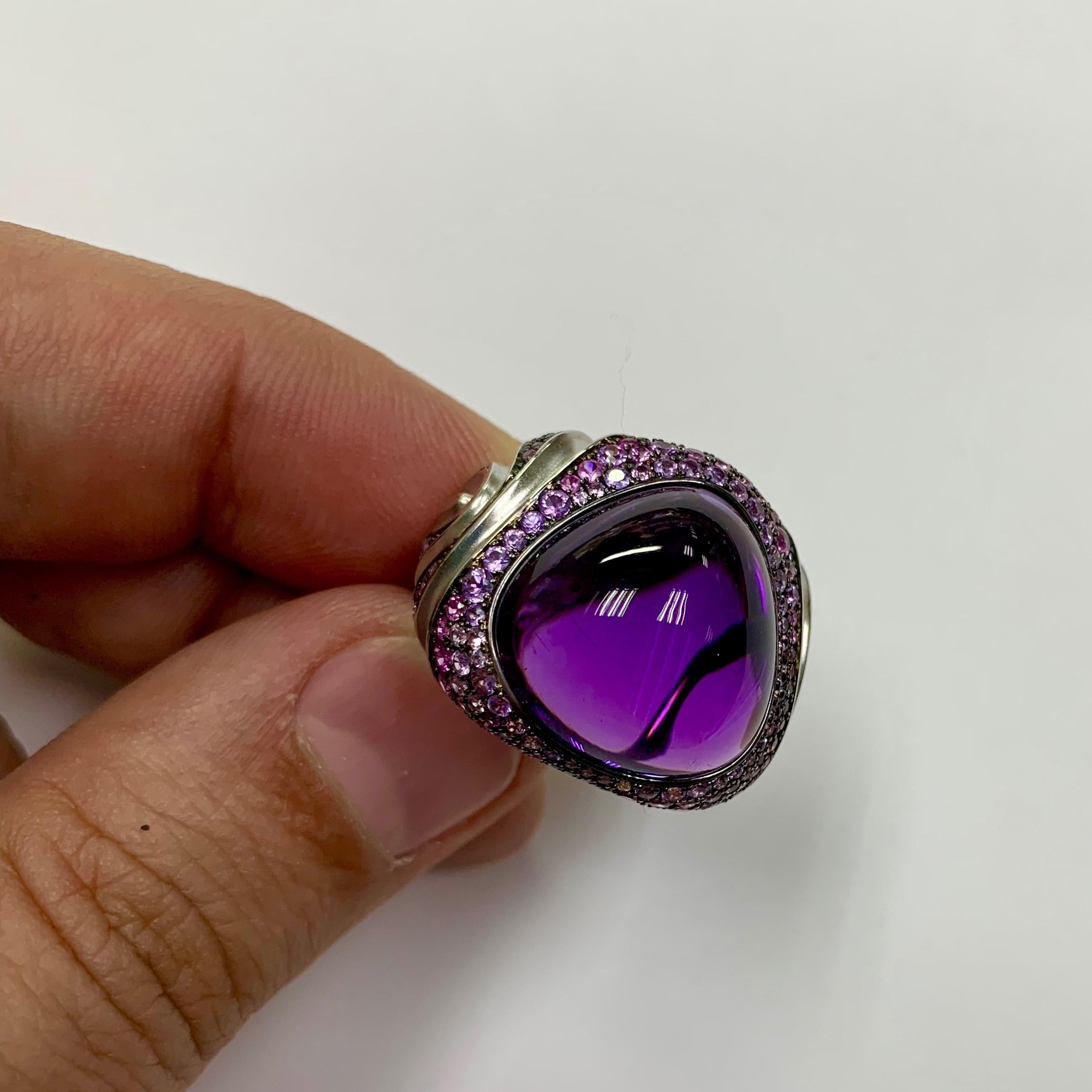 122 carat amethyst ring